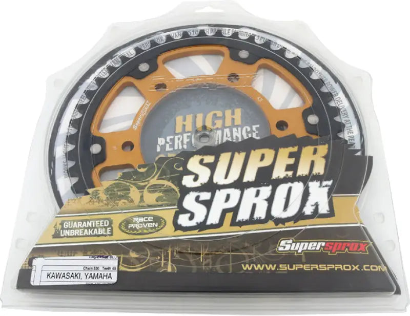 Rear Stealth Sprocket Alu/Stl 45t 530 Gld Yam 