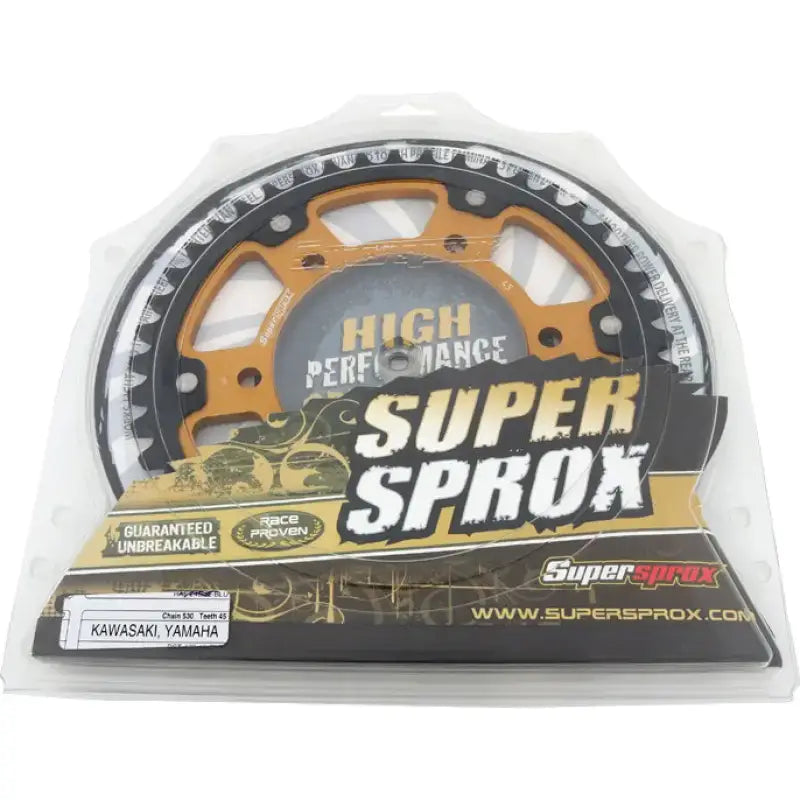 Rear Stealth Sprocket Alu/Stl 45t 530 Gld Yam 