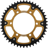 Gold and black rear stealth sprocket with 46 teeth for HONDA, KAWASAKI, Yamaha bikes