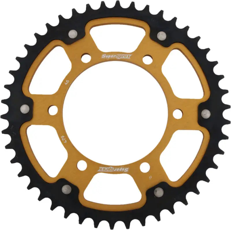 Rear Stealth Sprocket Alu/Stl 46t 530 Gld Yam 