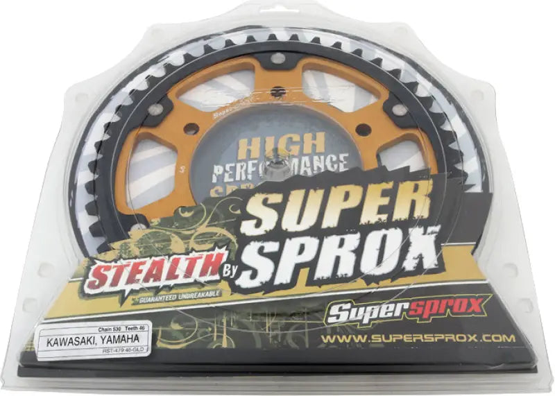 Rear Stealth Sprocket Alu/Stl 46t 530 Gld Yam 