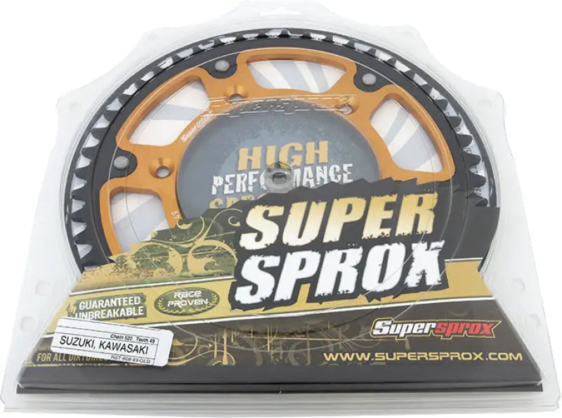 Rear Stealth Sprocket Alu/Stl 49t 520 Gld Suz 