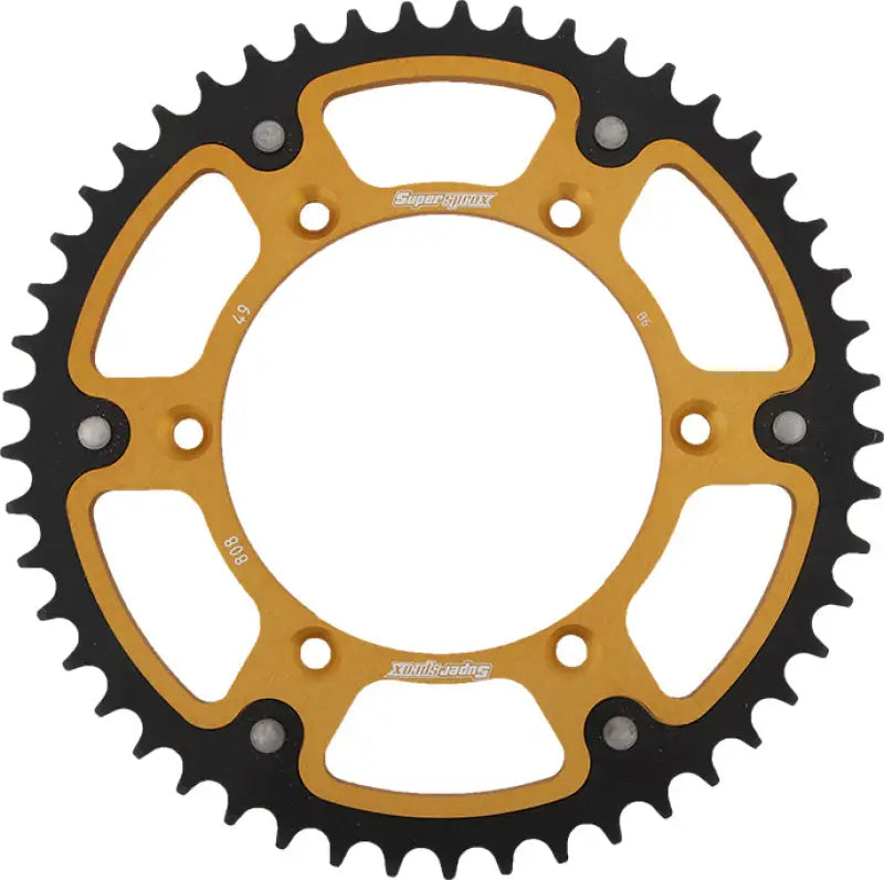 Rear Stealth Sprocket Alu/Stl 49t 520 Gld Suz 