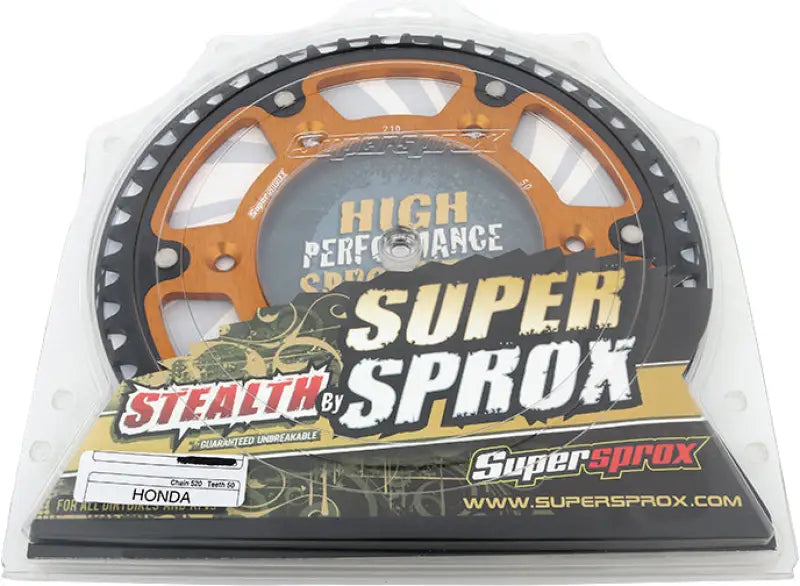 Rear Stealth Sprocket Alu/Stl 50t 520 Gld Hon 