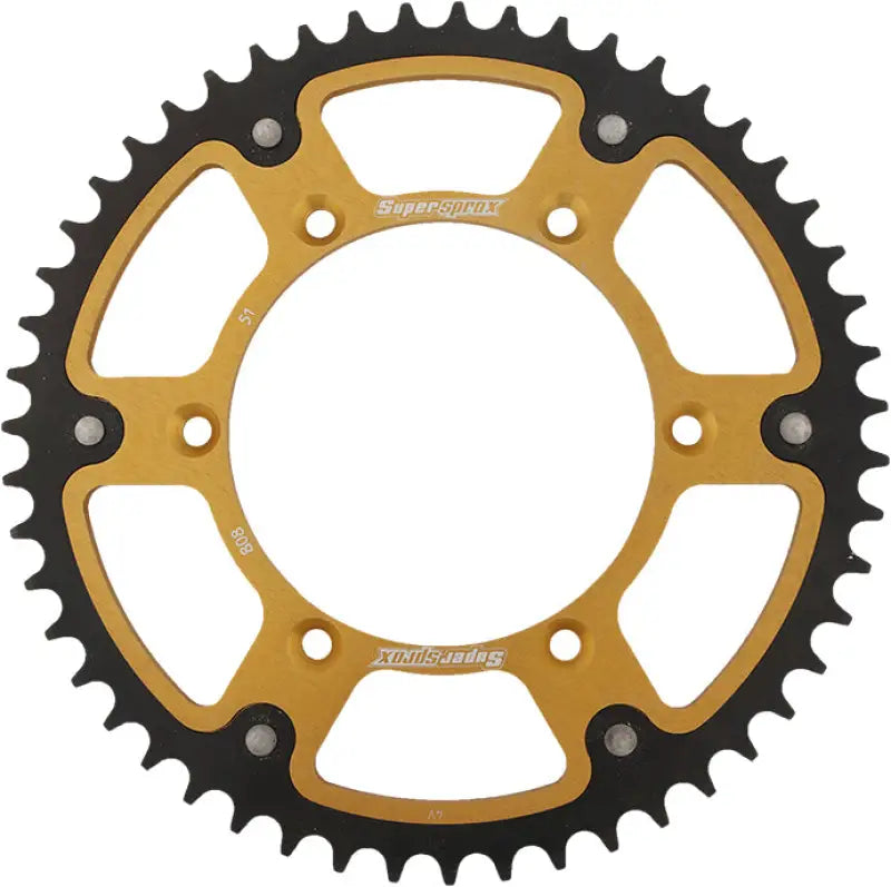 Rear Stealth Sprocket Alu/Stl 51t 520 Gld Suz 