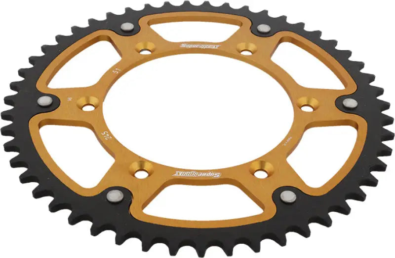 Rear Stealth Sprocket Alu/Stl 51t 520 Gld Yam 
