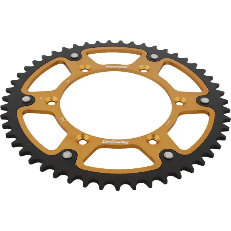 Rear Stealth Sprocket Alu/Stl 51t 520 Gld Yam 