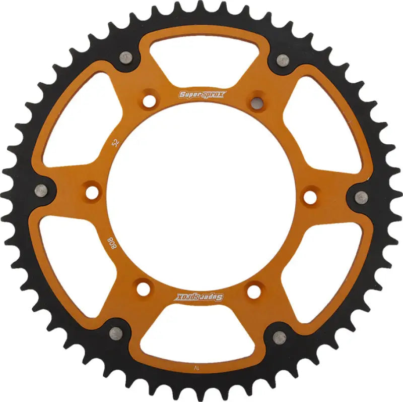 Rear Stealth Sprocket Alu/Stl 52t 520 Gld Kaw/Suz 