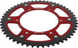 Red and black rear stealth sprocket alu stl with 52 teeth for Husqvarna bikes