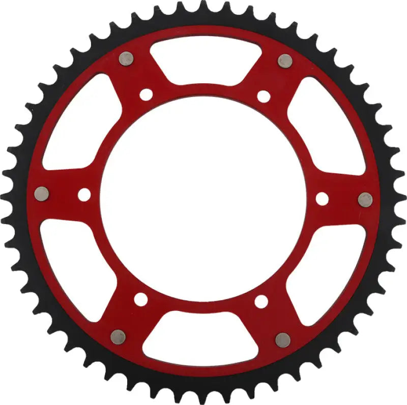 Red and black rear stealth sprocket alu stl 52t for Husqvarna motorcycles