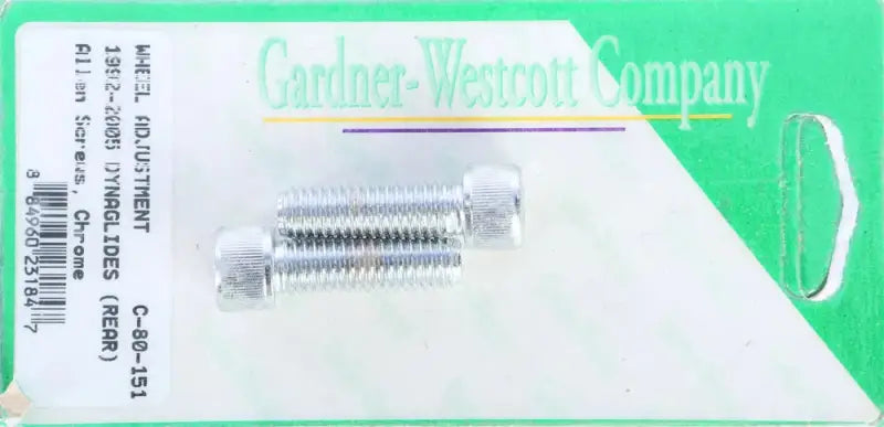 Rear Wheel Adjustment Bolts 92-06 Dyna Models by Gardner-Westcott Company. Made in the USA.