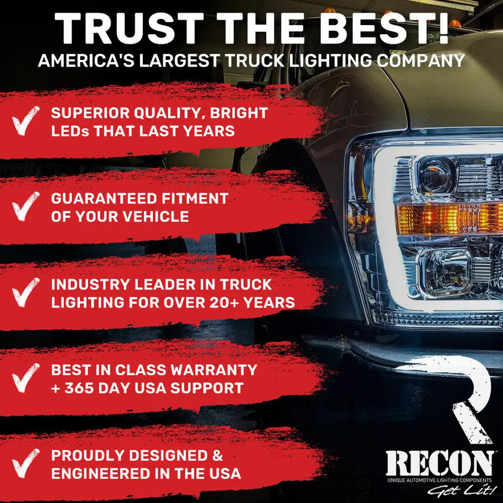 Recon Access 264345Bkhpam Roof Marker Light