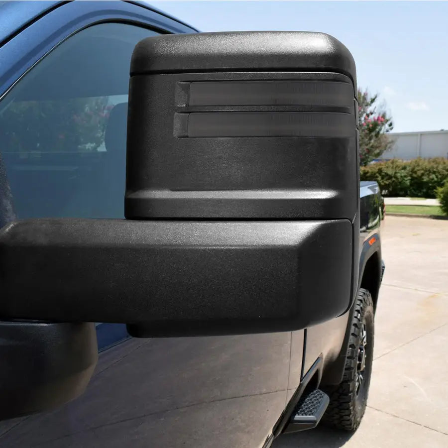 Recon Access LED Technology Exterior Mirror Turn Signal Light 264253BK - Mirror Smoke 20-24 Silv Sier