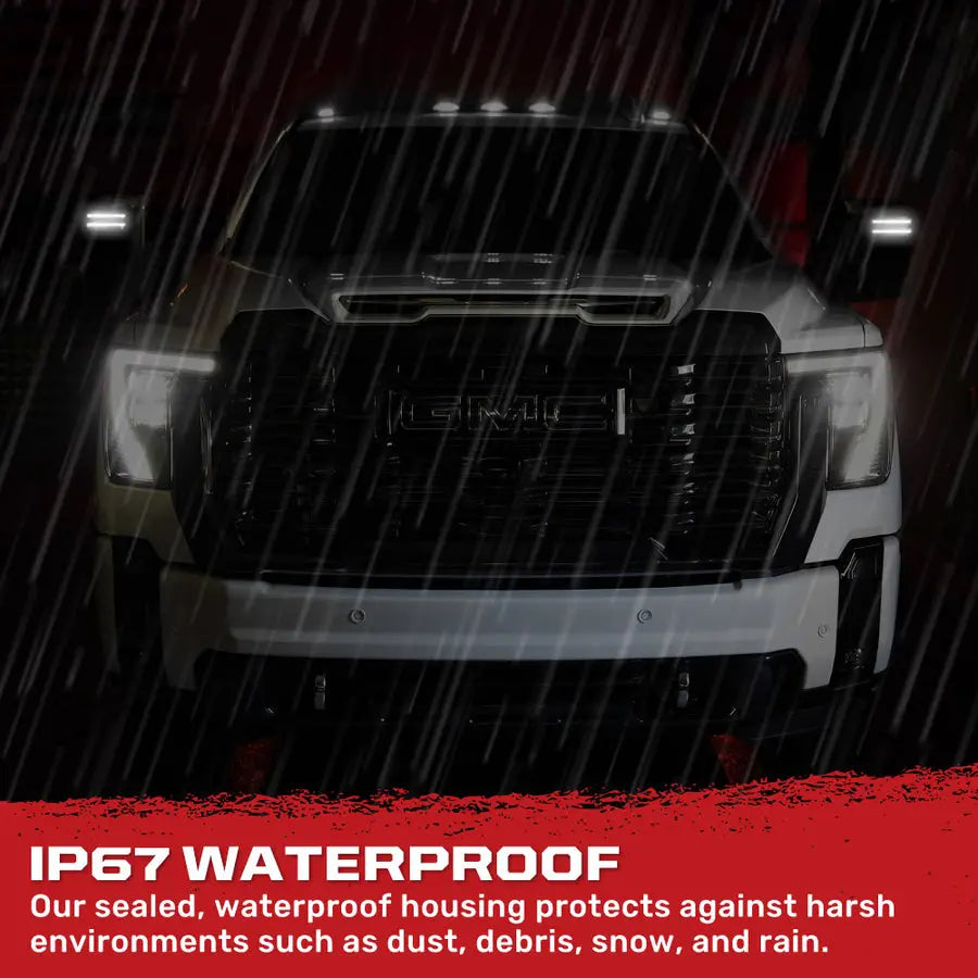 Recon Access LED Technology Exterior Mirror Turn Signal Light 264253BK - Mirror Smoke 20-24 Silv Sier