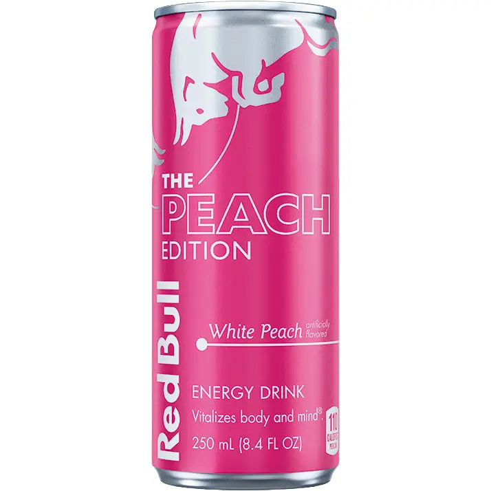Red Bull Energy Drinks Food & Beverage RB249727 - White Peach 8.4OZ Peach