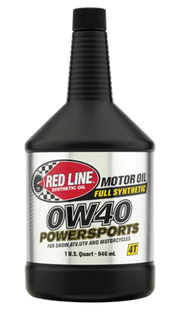 Red Line 0W40 Motor Oil Quart (For Four-Stroke Dirt Bikes/ATVs/Powersports Applications) - 42204