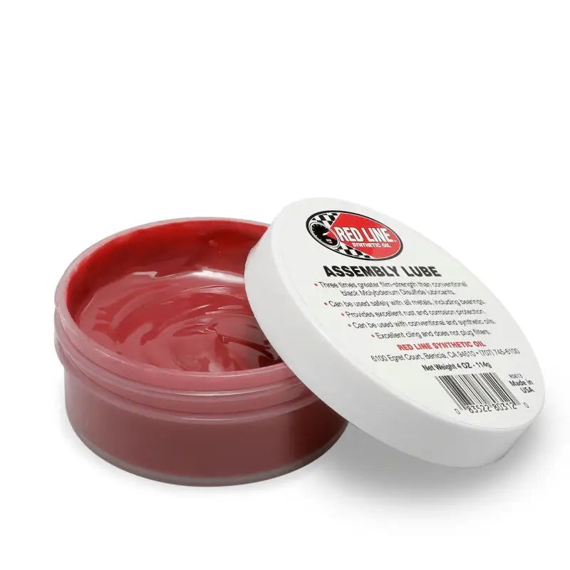 Red Line Assembly Lube 4 Oz in jar for engine assembly lubrication case of 12