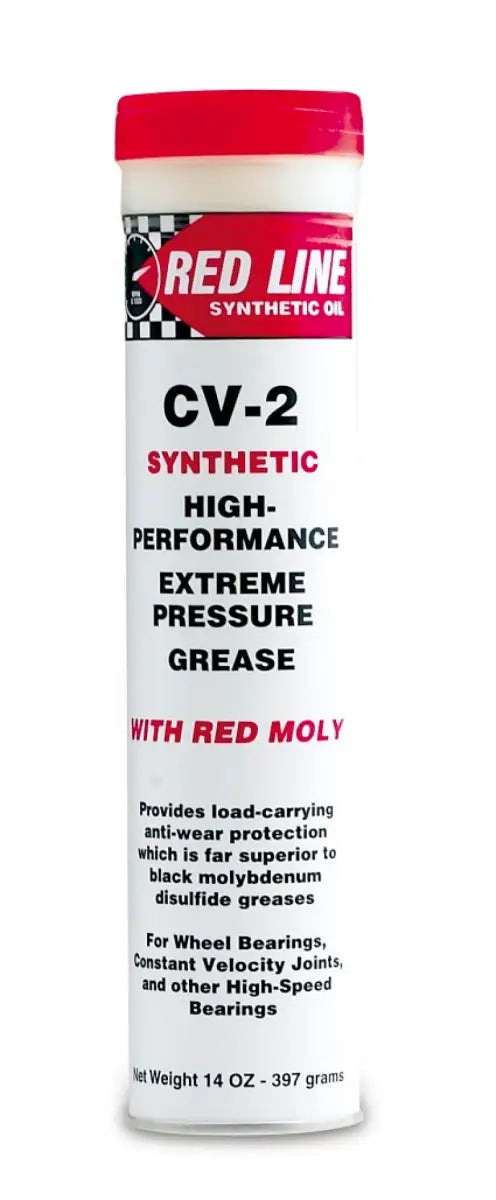 Red Line CV-2 Grease with Moly 14 Oz. Tube - Case of 6 - Truck & Automotive