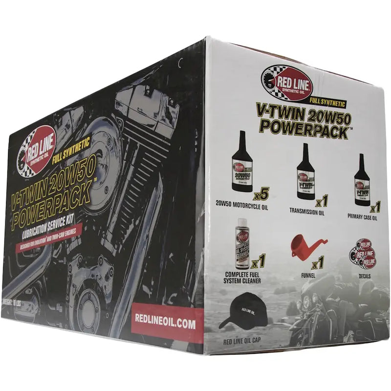 Red Line Powerpack Chemicals 90226 - Big Twin 20W50 Oil Change Kit