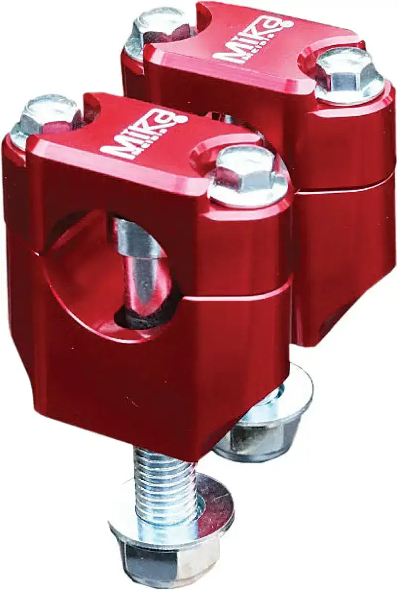 Red MK-R-78 Bar Clamps Rubber Mounted 7/8" Replacement for OEM triple clamp mounts made from 7075 Aluminum, durable anodized finish, CNC precision machined, suitable for RV, Automotive, Powersports, off-road, marine, exterior, truck accessories, interior, truck bed, rv parts, Powersports, AVADA - Best Sellers.