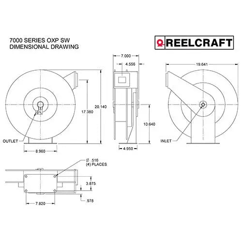 Reelcraft SA 7850OLP Hose Reel