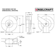 Reelcraft SA Made In USA Hose Reel 7650OLP - 50FT