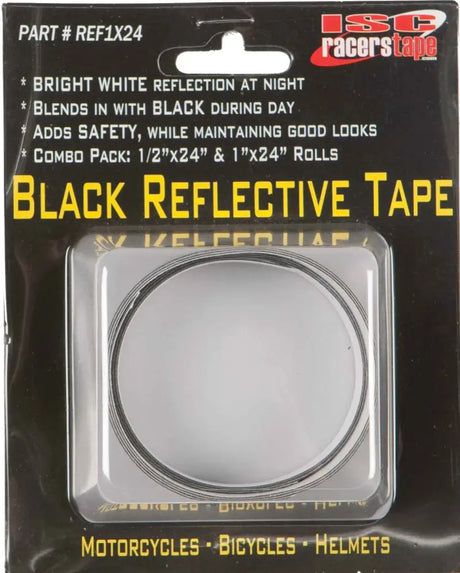 REF1X24 Black Reflective Tape 1/2x24" & 1x24"
