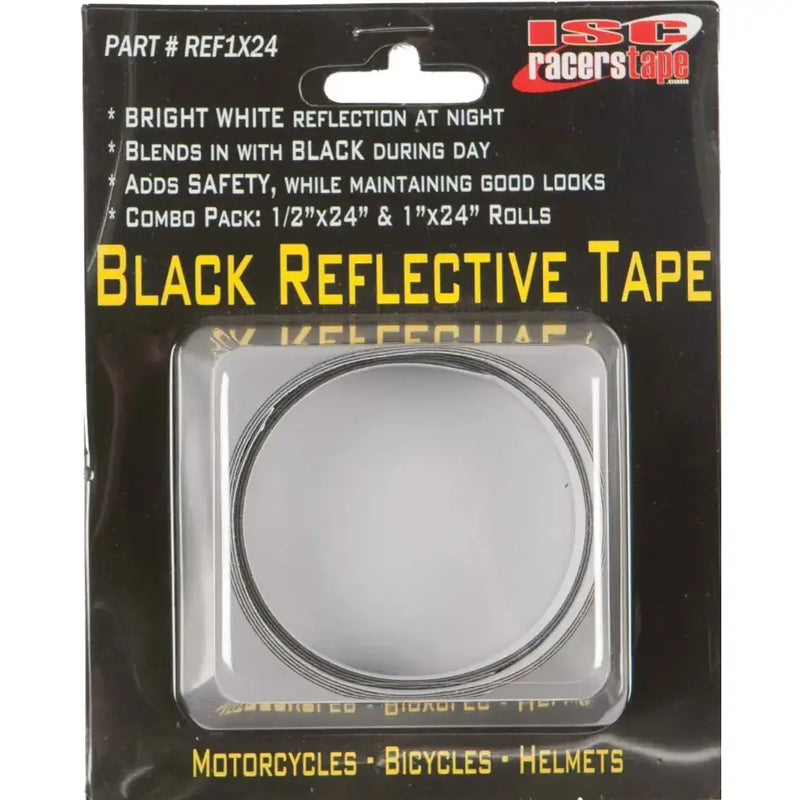REF1X24 Black Reflective Tape 1/2x24" & 1x24"