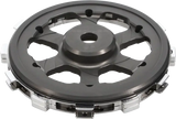 Black and silver clutch basket for gas Husq KTM bikes, fits Rekluse RMS-8313086