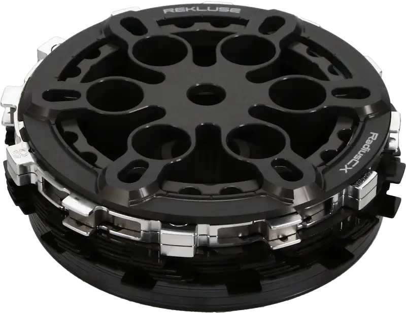 Black Rekluse Radius CX motorcycle clutch assembly for Rekluse Racing clutch Kaw power transfer