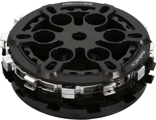 Black Rekluse Radius CX motorcycle clutch assembly for Rekluse Racing clutch Kaw power transfer