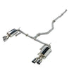 Remark 2018+ Honda Accord 1.5L Sport / 2.0L Turbo Sports Touring Catback Exhaust - polished stainless steel exhaust system with dual tips.