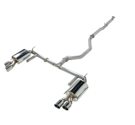 Remark 2018+ Honda Accord 1.5L Sport / 2.0L Turbo Sports Touring Catback Exhaust - polished stainless steel exhaust system with dual tips.