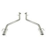 Dual stainless steel exhaust pipes with double wall tips for Lexus IS350 Remark 2021+