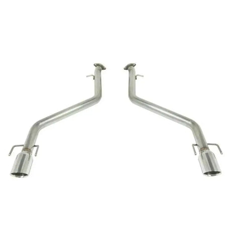Dual stainless steel exhaust pipes with double wall tips for Lexus IS350 Remark 2021+