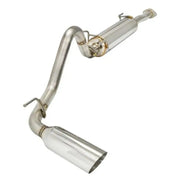 Shiny metal REMARK BOLD Toyota Tacoma cat-back exhaust with stainless steel tip