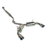 REMARK Elite Spec CatBack Exhaust for Toyota GR86 / Subaru BRZ 2022+, featuring a Burnt Stainless Tip Cover.