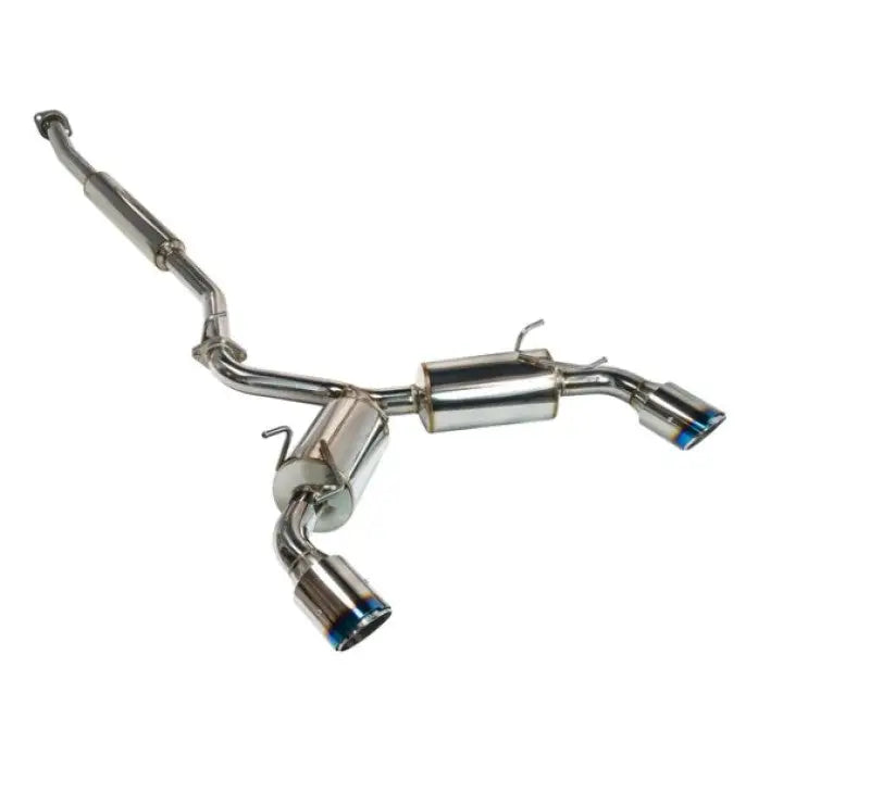 REMARK Elite Spec CatBack Exhaust for Toyota GR86 / Subaru BRZ 2022+, featuring a Burnt Stainless Tip Cover.