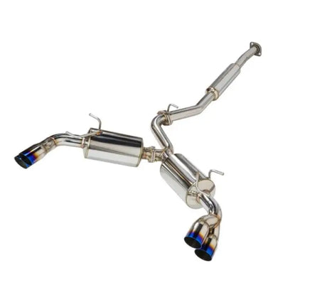 Stainless steel remark sports touring catback exhaust with blue tips for Toyota GR86 Subaru BRZ