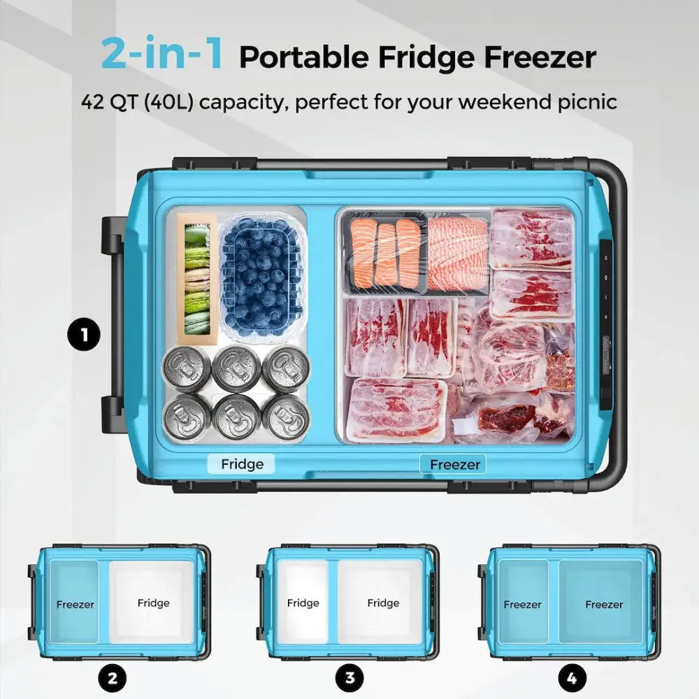 Renogy CFC-Free Excellent Heat Insulation Refrigerator DCCR40L-G1-US - 42 Quart Portable
