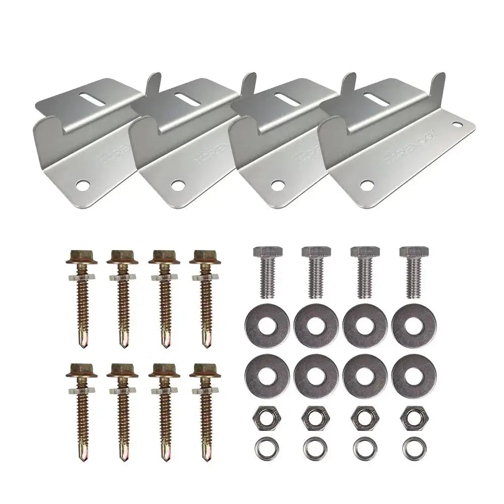 Renogy Perfect For Irregular Surfaces Solar Panel Mounting Kit RNG-MTS-ZB-G1-US - Z-Bracket Mount