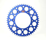 Renthal 02-22 Suzuki RM 85/ 93-18 Yamaha YZ80/YZ 85 Rear Grooved Sprocket - Blue 428-47P Teeth - Drivetrain