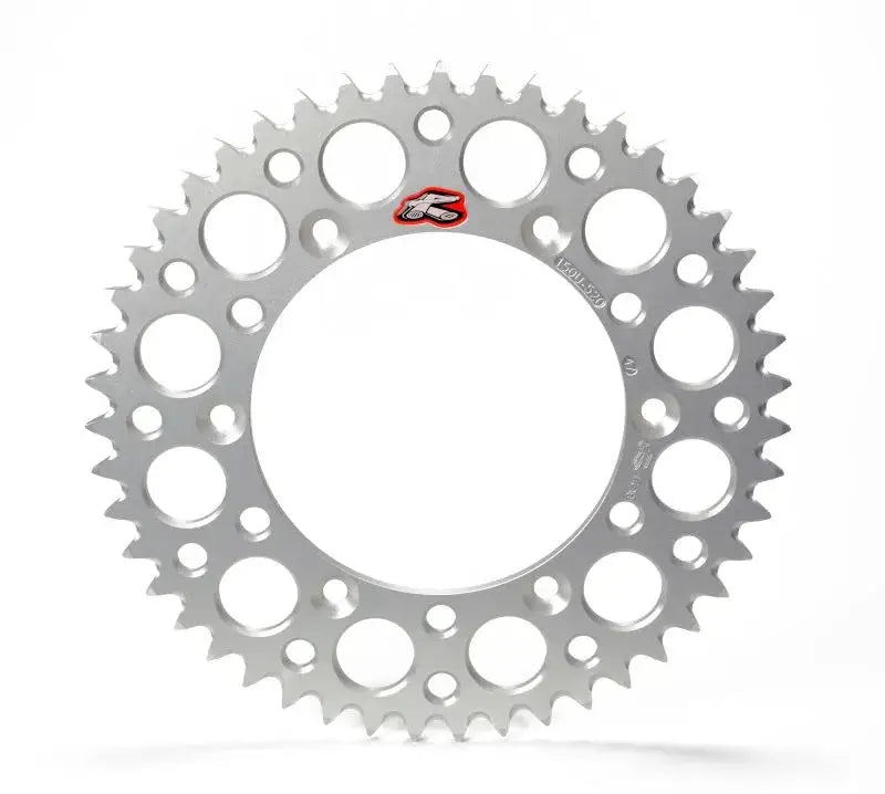Renthal 02-23 Yamaha YZ 125/ 250/F/X/ YZ450F Rear Grooved Sprocket - Silver 520-49P Teeth - Drivetrain