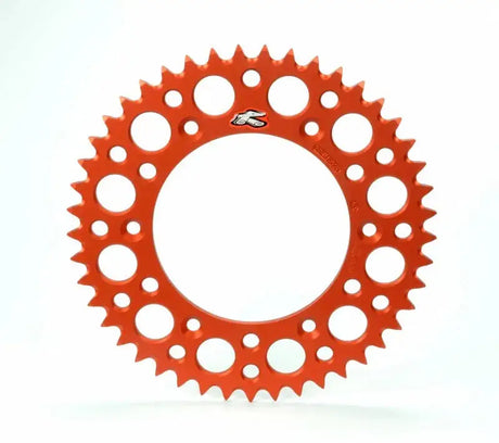 Renthal 03-10 KTM 65 SX Rear Grooved Sprocket- Orange 420-50P Teeth - Drivetrain