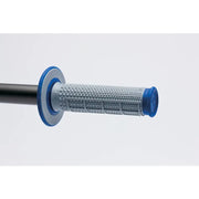 Renthal G162 Renthal MX Dual Compound Grips Tapered 1/2 Waffle - Grey/ Blue - G162