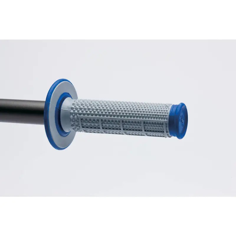 Renthal G162 Renthal MX Dual Compound Grips Tapered 1/2 Waffle - Grey/ Blue - G162