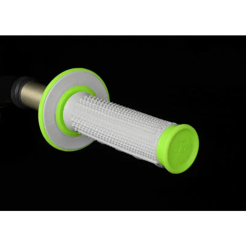 Renthal G193 Renthal MX Dual Compound Grips Tapered 1/2 Waffle - Grey/ Green - G193