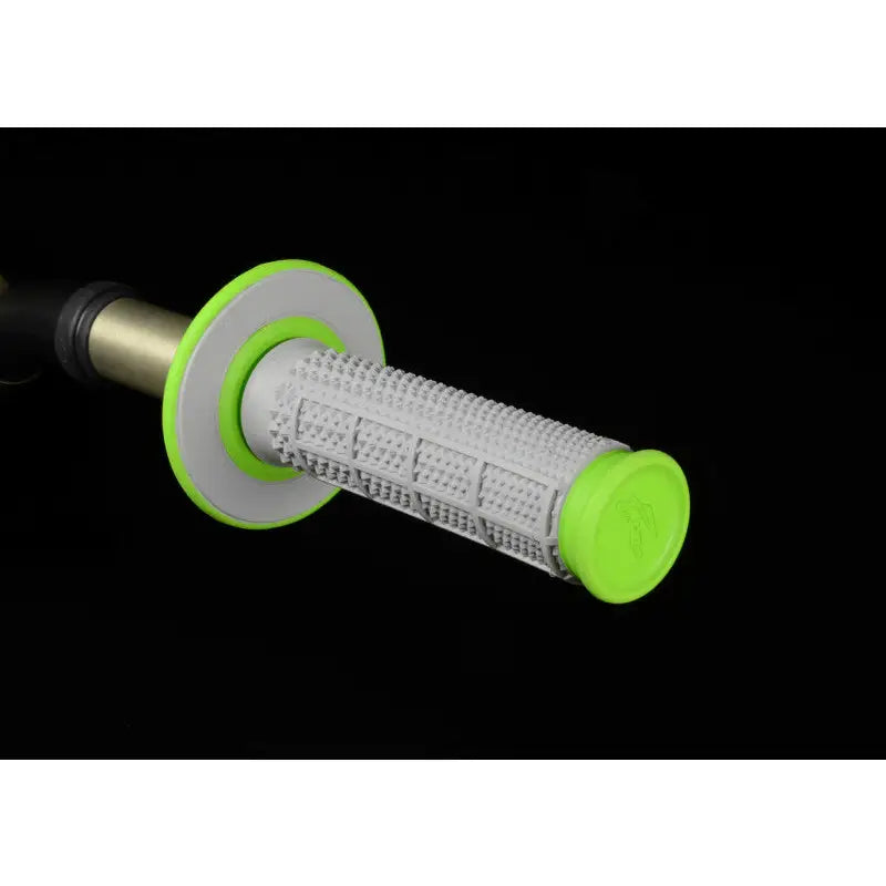 Renthal G193 Renthal MX Dual Compound Grips Tapered 1/2 Waffle - Grey/ Green - G193