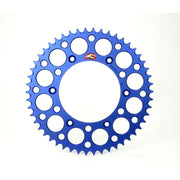 Renthal 224U-520-51GPBU Renthal 17-24 Husq FC250/TX300i/FC/FX 3520/ FR450 Rally Rear Grooved Sprocket - Blue 520-51P Teeth