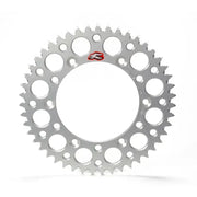 Renthal 18-23 Yamaha YX65 Rear Grooved Sprocket - Silver 420-47P Teeth - Drivetrain